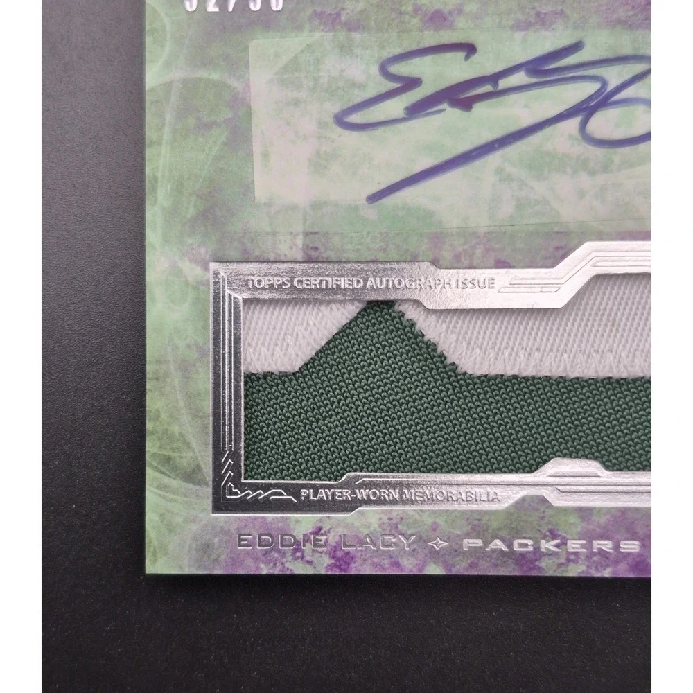 2013 Topps Inception Eddie Lacy #IAJP-EL Autograph Jumbo Patch Purple /50